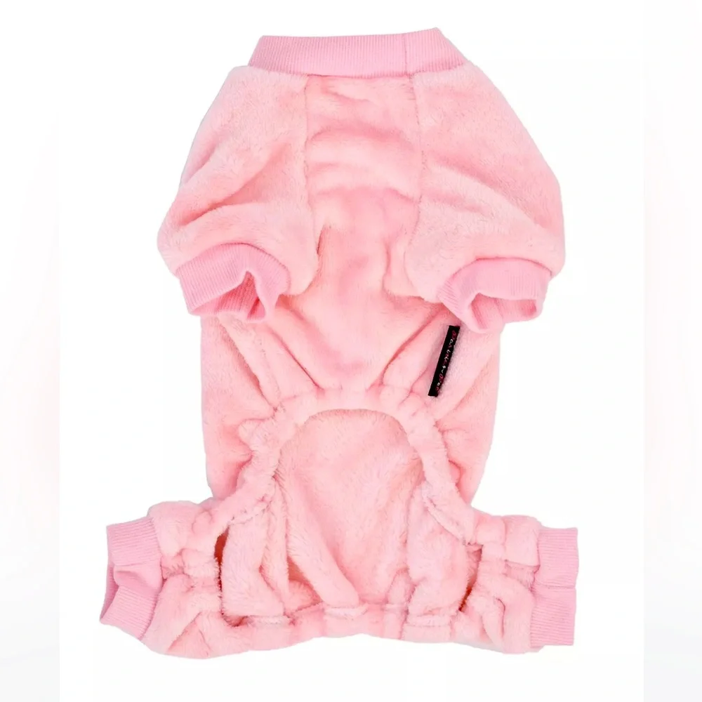 Parisian Pet pink velour dog pajamas